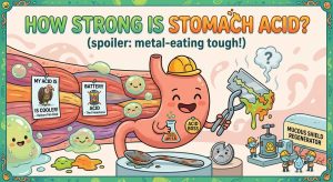 how strong is stomach acid